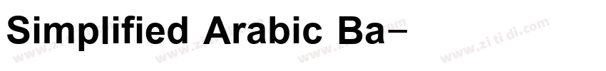 Simplified Arabic Ba字体转换